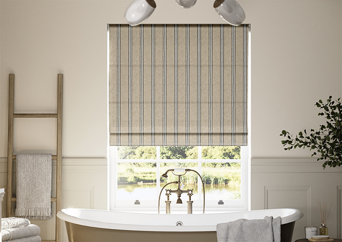 Bellagio Stripe, Sandalwood - Roman Blind - Image 3